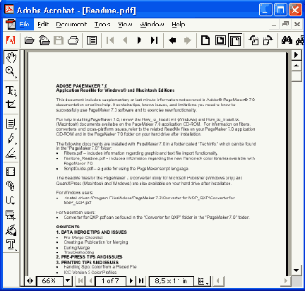    Pagemaker 7
